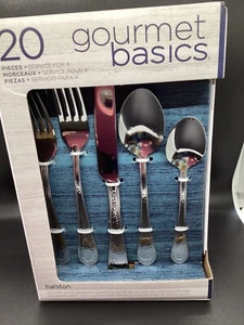 Mikasa Halston Premium Stainless Steel 5 Piece Silverware Sets Service for 4 - Picture 1 of 6