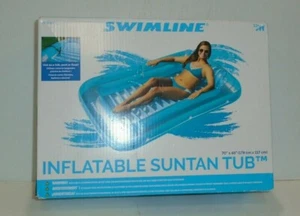 Swimming Floating Inflatable Pool Beach Patio Lounging Sun Tanning Tub - Picture 1 of 3
