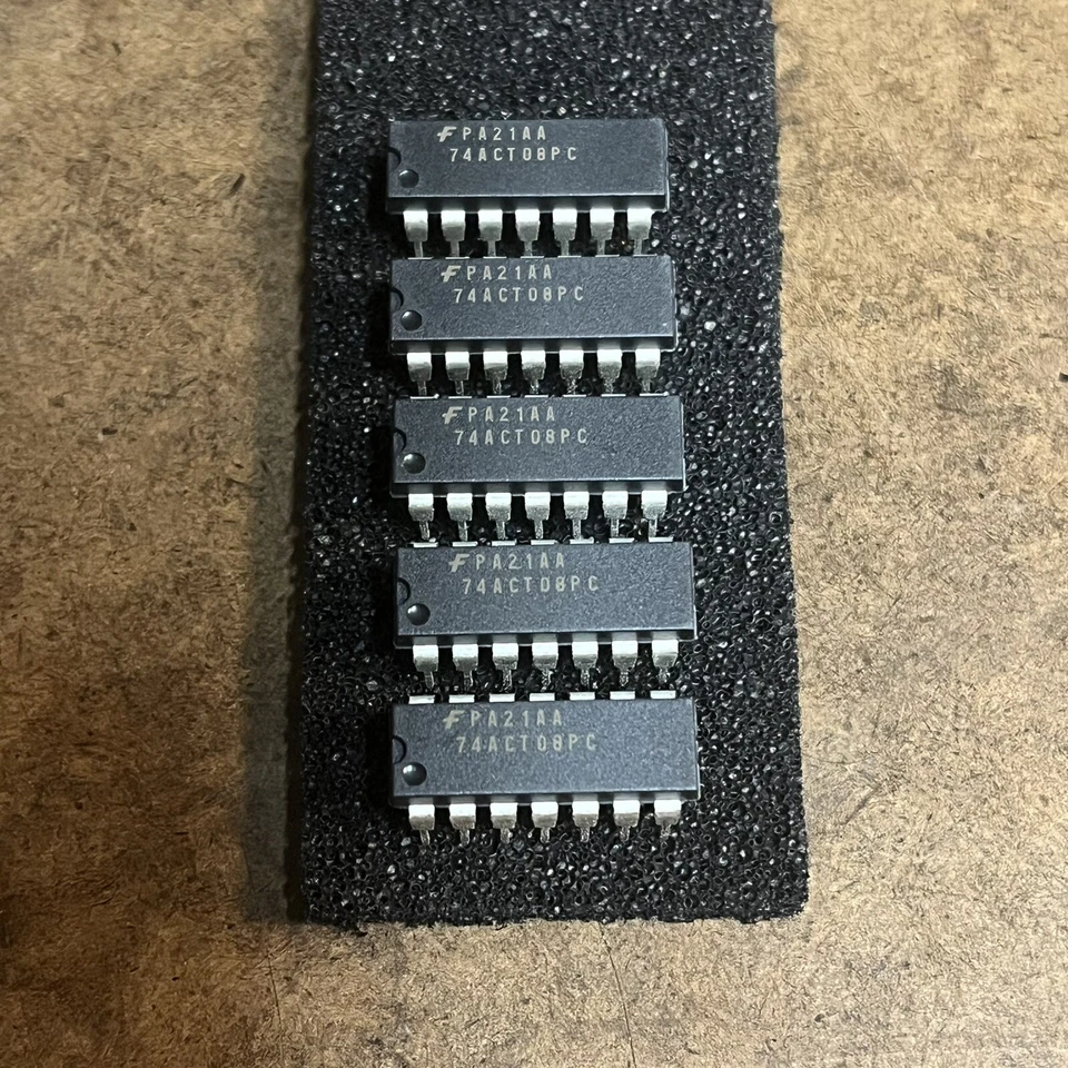 (5 шт.) Fairchild 74ACT08PC Quad 2 входа и ворота новый из старых запасов DIP IC - Изображение 1 из 1