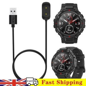 USB Charging Cable for Amazfit T-Rex A1918 Smart Watch Charger Cord (Black) - Zdjęcie 1 z 12