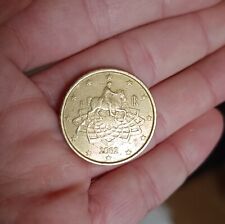 50 Euro Cent Coin 2002 Italy - Rare