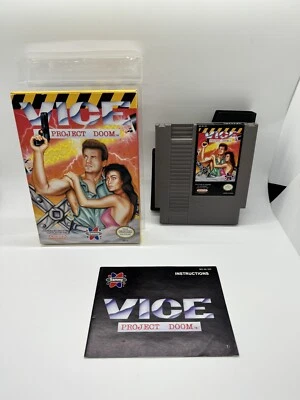 Vice Project Doom Nintendo NES CIB Complete in Box Rare Near Mint! - Image 1 of 4