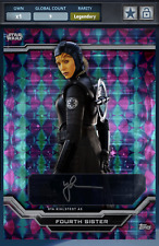 Topps Star Wars Card Trader Strata 2023 Fourth Sister Black Signature Legendary