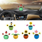 Solar Power Dancing Flowers Insect For Car Decor Swing Dancing Toy-Multi Options