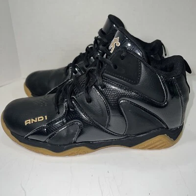 Zapatillas altas de baloncesto negras And1 para niños talla 5 Foto 1 de 4