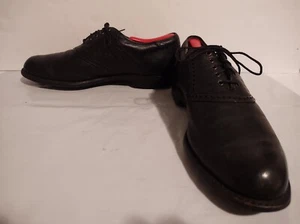 Footjoy Premiere Classics Dry Golf Shoes Mens 11.5 A Calfskin Black Lizard 50187 - Picture 1 of 8