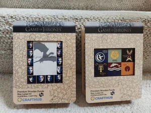Crafthub Game Of Thrones Characters & Family Sigils Wooden Jigsaw Puzzles A4! - Picture 1 of 16
