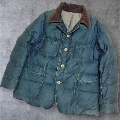 Chaqueta de plumón índigo 45 rpm 3 L cuello pana bordado R Foto 1 de 4