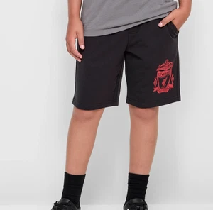 Boys size 12 Black  LIVERPOOL Football club  shorts  soccer EPL NEW 5992 - Picture 1 of 4