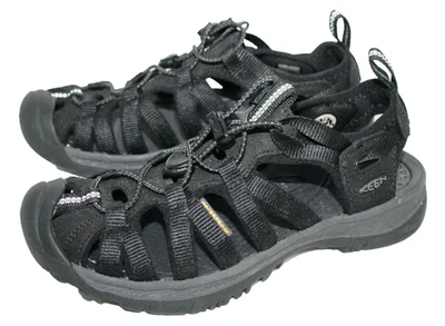 Sandalia deportiva impermeable para mujer KEEN Whisper talla 7,5 negra punta parachoques 1018227 Foto 1 de 4