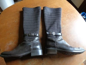 Aquatalia Odilia Womens Waterproof Leather Riding Boot Brown Size 7.5 36 - Picture 1 of 11