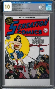 2020 NZ Mint - Sensation Comics #1 Cover 35g Pure Silver Foil - CGC 10 - Bild 1 von 3