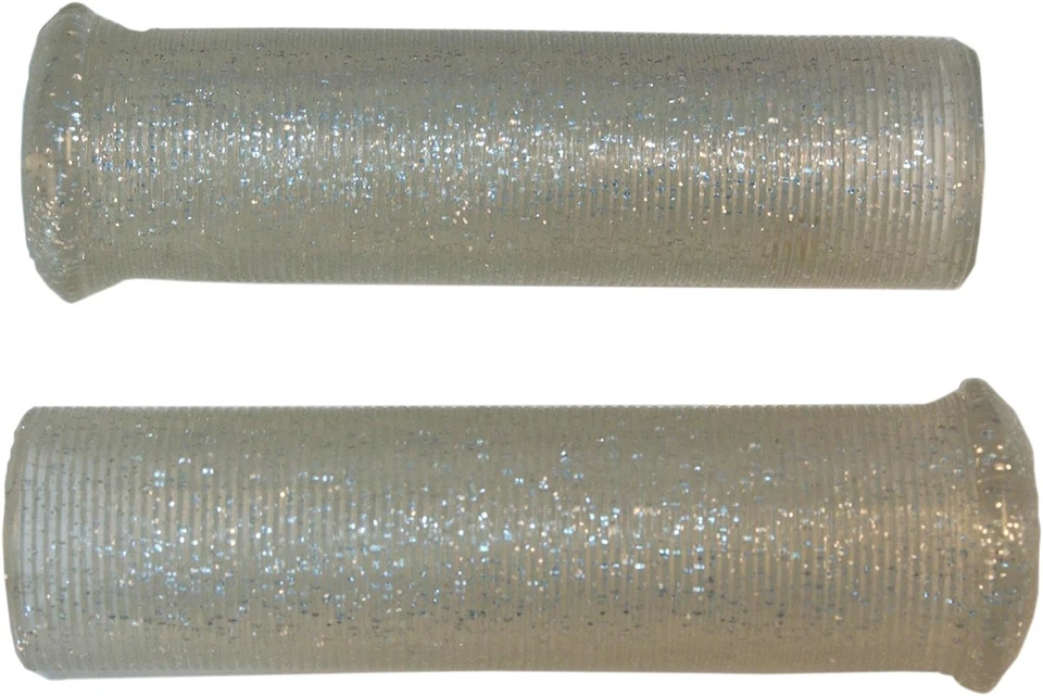 Emgo Star Fire Flake Grips 1" Silver 42-21119 - Image 1 of 1