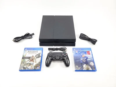 Consola de Videojuegos Sony PlayStation 4 PS4 Negra 500GB con Mando y Juego Probado Foto 1 de 4