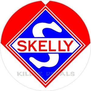 (SKEL-2) 12" SKELLY REDONDO BOMBA DE GAS GASOLINA ACEITE CALCOMANÍA - Imagen 1 de 1