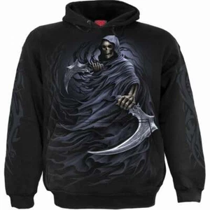 Spiral Double Death Men's Black Reaper Hoodie • Ships in 2-4 Weeks • Gothic - Picture 1 of 3