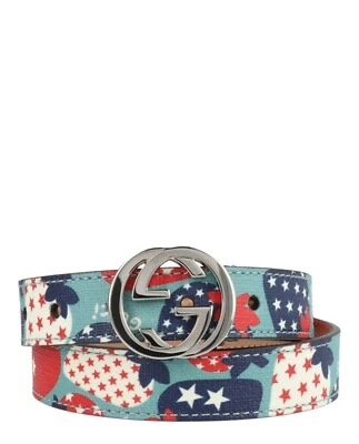 Gucci Kids Strawberry Printed Belt Multi Size M - Image 1 of 4