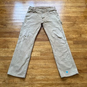 Pantalones Carpintero Dickies Hombres 32x32 Bronceado Pato Lona Distress Trabajo Moto Patín - Imagen 1 de 17