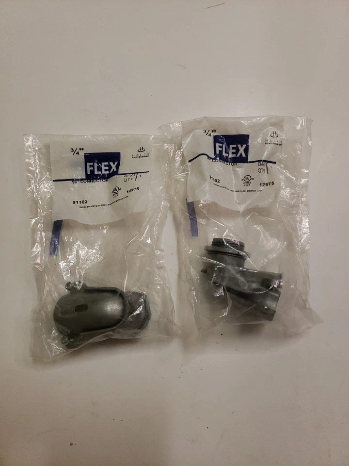 5 HALEX 91102 Flex BX 90 Degree Connector 3/4"