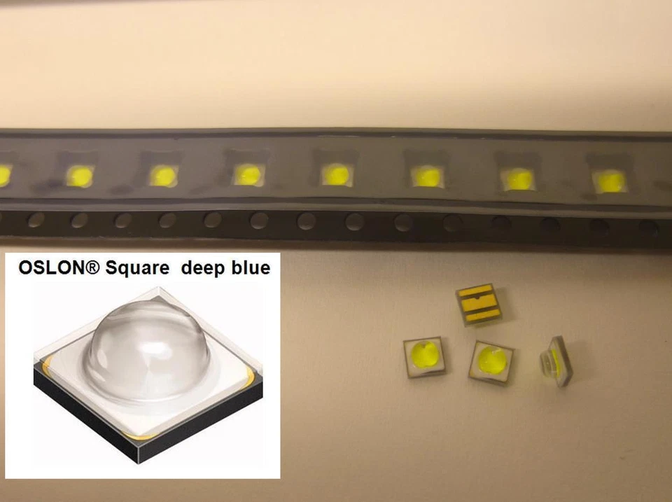 5 pieces OSRAM OSLON® Square POWER LED Color Deep Blue 453nm 2W LD CQAR - Image 1 of 4