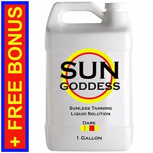 SUN GODDESS - DARK - 1 GALLON - Spray Tan Solution Sunless Tanning Self Tanner - Picture 1 of 11
