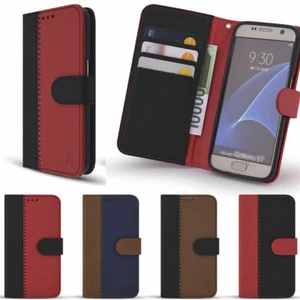 S-Natural Wallet Case for Samsung Galaxy Note20 /Ultra/ Note10 Note9 Note8 Note5 - Foto 1 di 9