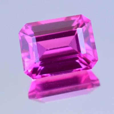 Natural Mogok Pink Ruby 4.00 Ct Emerald Certified Flawless Loose Gemstone - Image 1 of 4