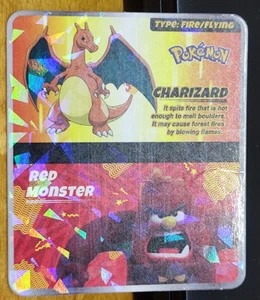 Pokemon Playcard Charizard Type: Fire / Flying, Red Monster Mamee 1pc - Picture 1 of 5
