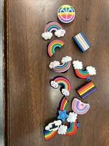 Croc Jibbitz Silicon Rainbow ~ lot of 12 #209 - Picture 1 of 1