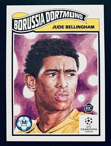 2020 Topps UCL Living Set # 234 Jude Bellingham Borussia Dortmund rookie card RC