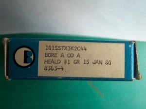 NEW BARDEN 101SSTX3K2C44 BORE A OD A #1 GR. PRECISION BEARINGS  - Picture 1 of 2