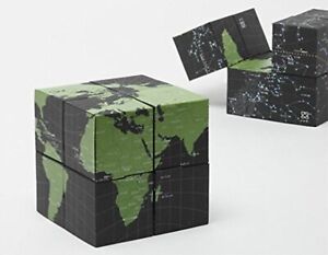 Geografia Earth Sky Twistable Globe Eight Cubes 0489 F/S w/Tracking# Japan New