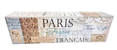 Paris Tour Eiffel Journal Medium Rectangle Flip Top Box 12x3x3 Unbranded - Image 1 of 4