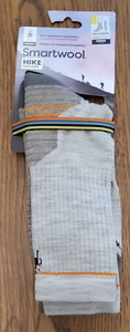 Smartwool HIKE Light Cushion Crew L Socks Tan Beige Merino Sz Men's 9-11.5 - Picture 1 of 4