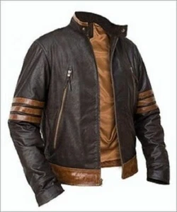 Men Motorcycle Leather Leder Jacket Men Motorbike Leather Jacket Suit Motor Traj - Picture 1 of 2