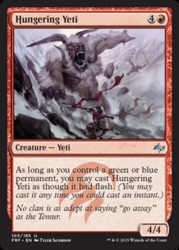 Fate Reforged - Hungering Yeti - Foil - Image 1 of 1