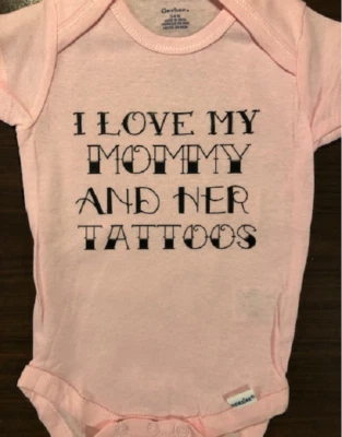 GERBER Mommy tattoo baby onesie ® infant clothes clothing girl bodysuit boy one piece