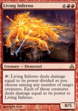 1x Living Inferno NM, English MTG Guildpact