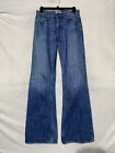 Vintage 1970s Flare Levis Orange Tab Bell Bottom Flare Jeans Size 29x32 Blue