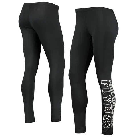 Women's G-III Sports by Carl Banks Black Philadelphia Flyers Stadium Leggings Cover