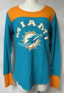 Touch by Alyssa Milano Miami Dolphins Women's Size X-Large Waffle Shirt A1 3112 - Picture 1 of 5