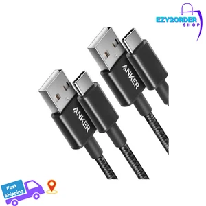 USB C Charger Cable, 2-Pack 3ft Braided USB to USB C for iPhone 15, Samsung - Picture 1 of 8