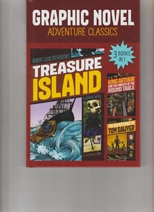 Graphic Novels- 3 Books in 1 - Treasure Island,King Arthur, Tom Sawyer - Picture 1 of 1