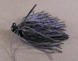 Esca da pesca basso, DR personalizzata Flipping Jig 1/4 oz. FJ-32 ardesia nero/viola - Foto 1 di 2