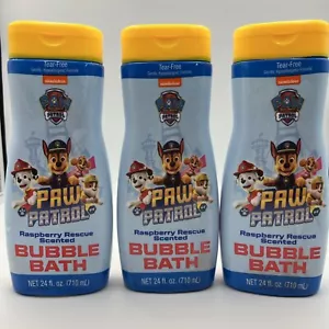 3 Pack Nickelodeon Paw Patrol Bubble Bath 24 fl oz Raspberry Rescue Scented New - Picture 1 of 7