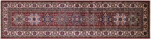 Runner Super Kazak Handmade Wool Rug 2' 7" X 10' 2" - Q18216 - Picture 1 of 8