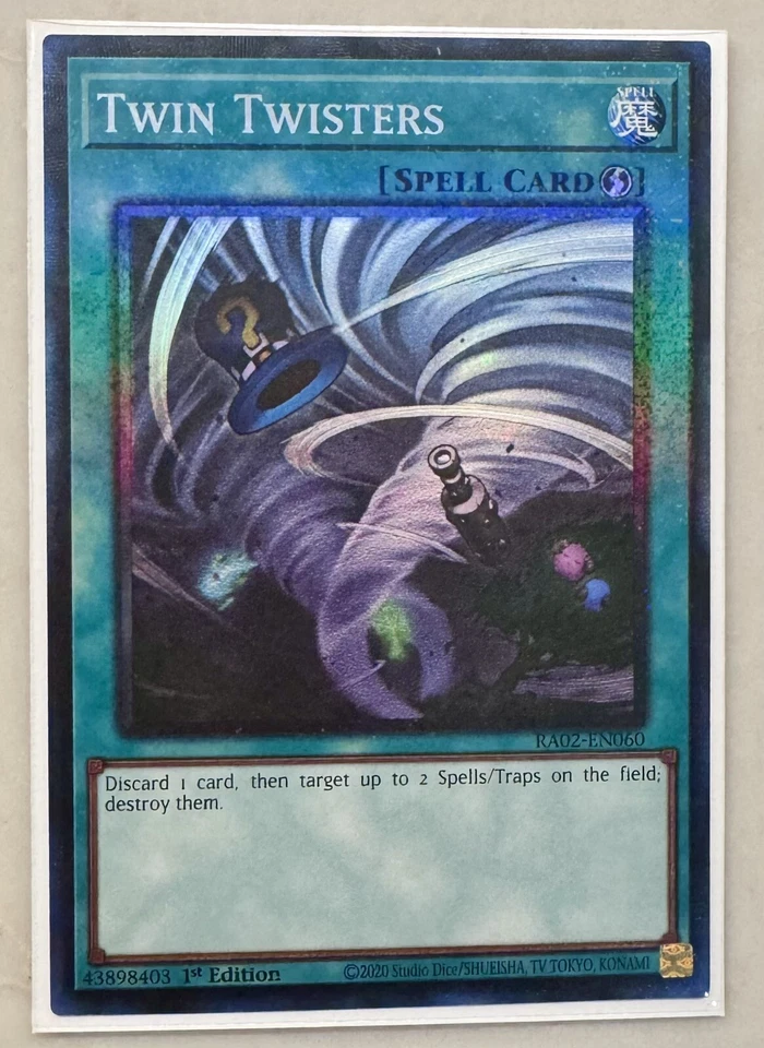Yugioh! 1x Twin Twisters RA02-EN060 Collector's Rare 1st Ed NM - Image 1 of 1