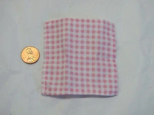 Fisher Price Loving Family Dollhouse Pink & White Checkered Blanket Barbie Doll - Picture 1 of 1