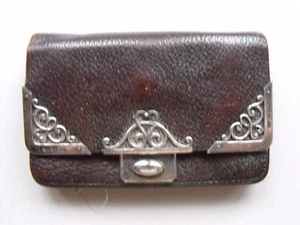 Lederetui, Sterling-Silber , Marke S.D., Etui: BURGIS & COLBOURNE LEANINGTON - Bild 1 von 12