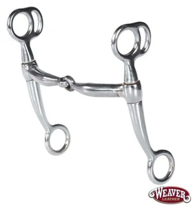 Tom Thumb Snaffle Pony Bit 4-1/2" bocca nichelata da Weaver nuovo - Foto 1 di 2